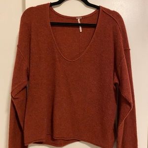 Free People Always Cashmere V-Neck Sweater (M)